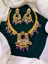 Beautiful Kante with Purple Pearl  Nakshi Necklace - NN00101